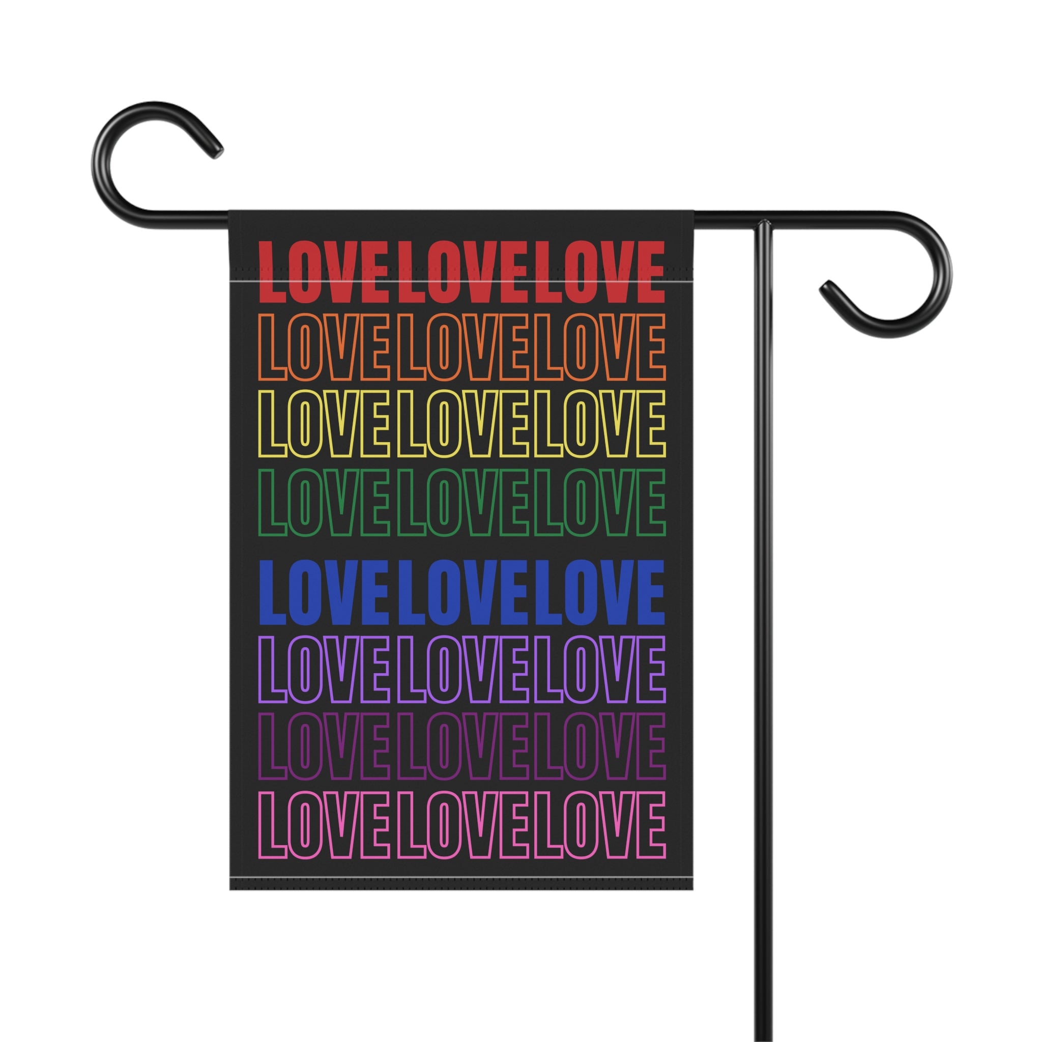 Garden Flag, Love is Love Gay Pride, Acceptance, Inclusion Banner for LGBTQ+ Celebrations, 12 x 18 LGBTQ+ Pride Outdoor Decor, Equality Yard