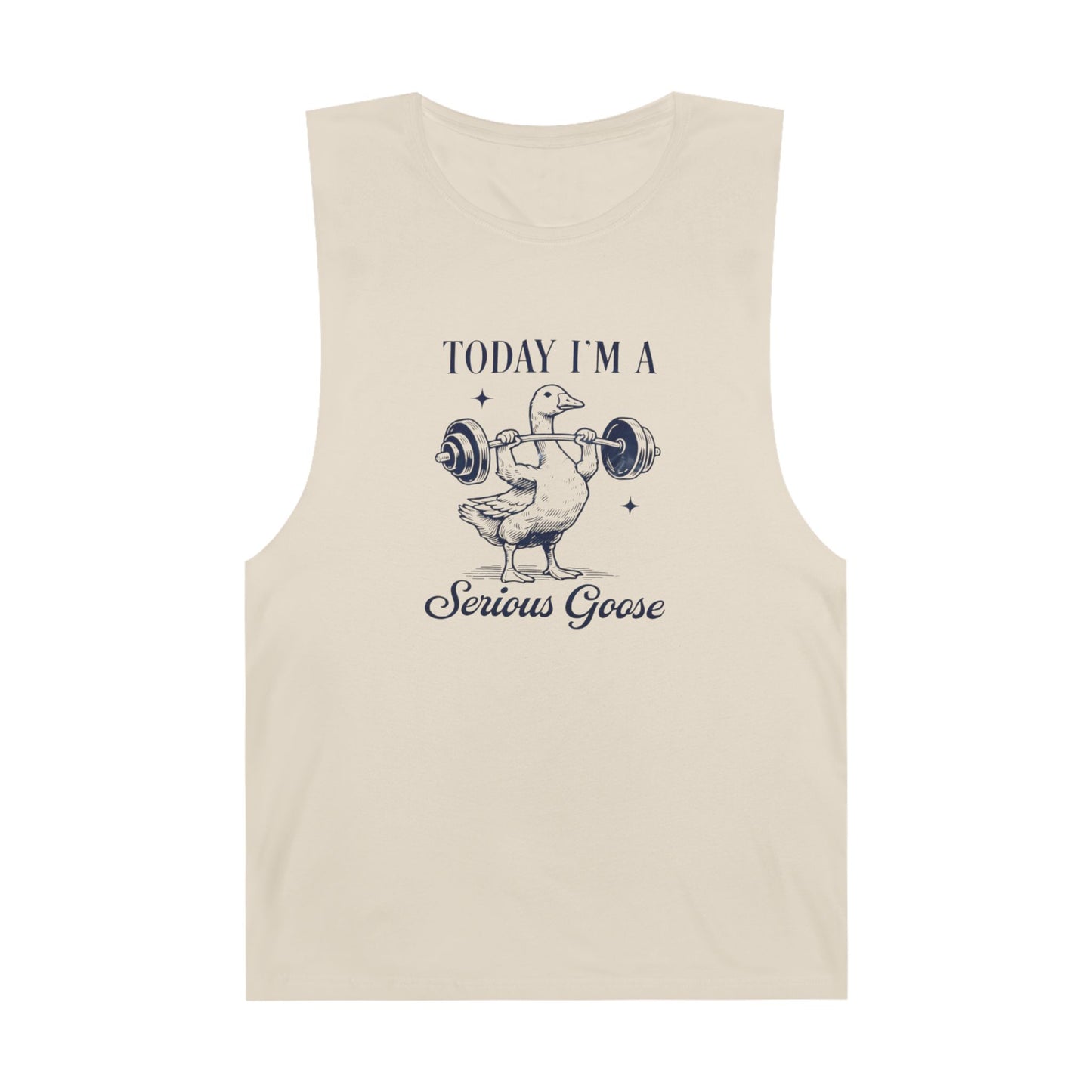 Serious Goose Tank - Unisex Gym Shirt, Funny Workout Tee, Barnard Style Tank Top