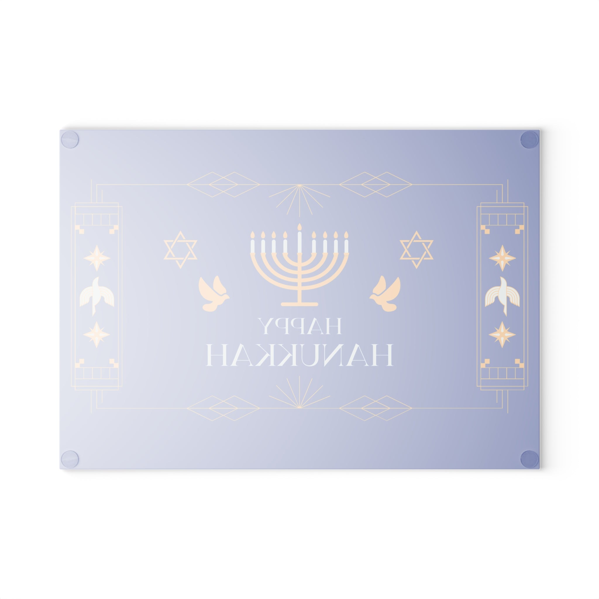 Menorah Trays for Hanukkah Gift - Hanukkah Drip Trays - Hanukkah Decorations - Chanukah Candle Wax Drip Tray - Jewish Home Decor