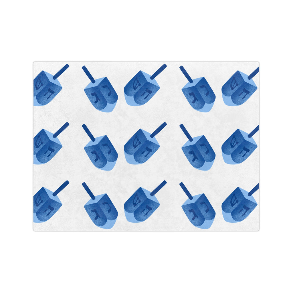 Hanukkah Print Blanket, Velveteen Microfiber Hanukkah Blanket, Soft Fleece Hanukkah Throw Blanket, Hanukkah Gift