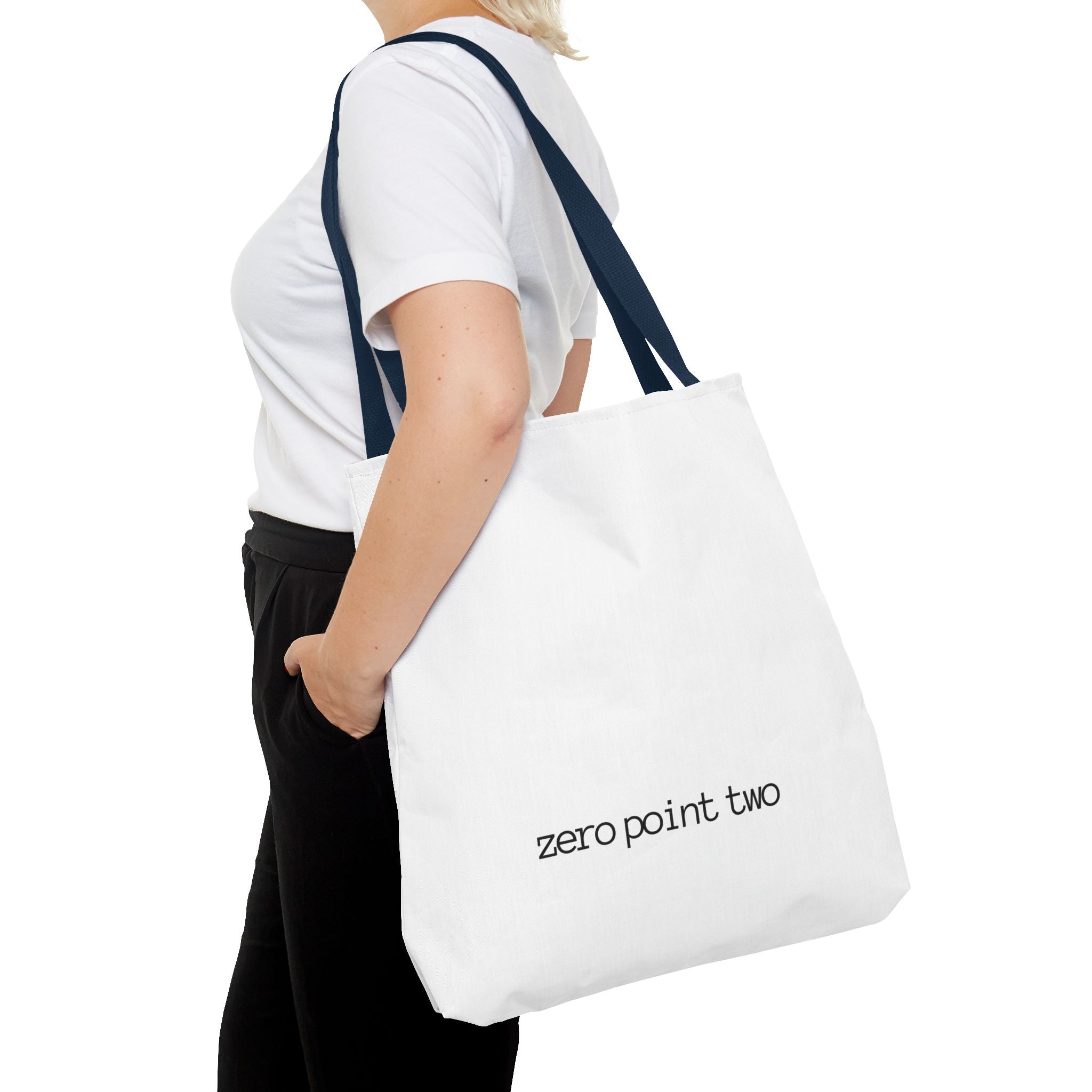 Zero Point Two Large Tote Bag Jewish Identity Tote Bag | Eco-Friendly Bag