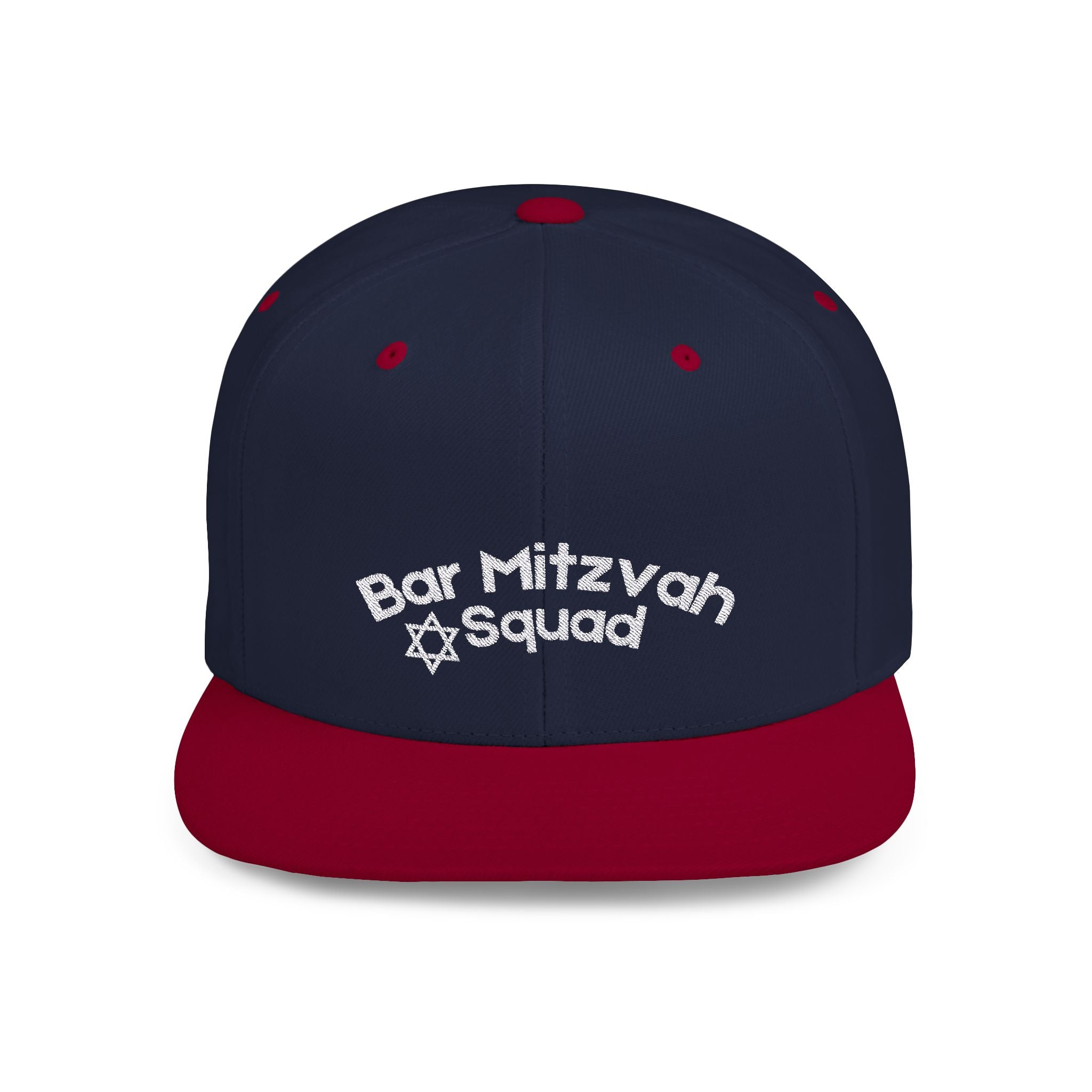 Bar Mitzvah Squad Flat Bill Snapback Bar Mitzvah Hat