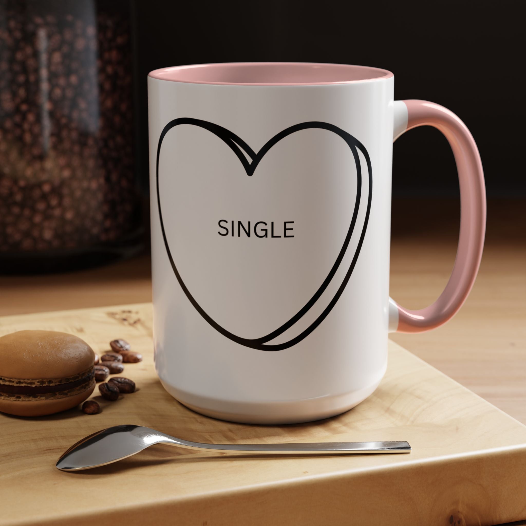 Coffee Mug, Single on Valentine's Mug, Candy Heart Mug, Amazon Prime Mug, Valentine's Day Mug, Gift for Single Friend