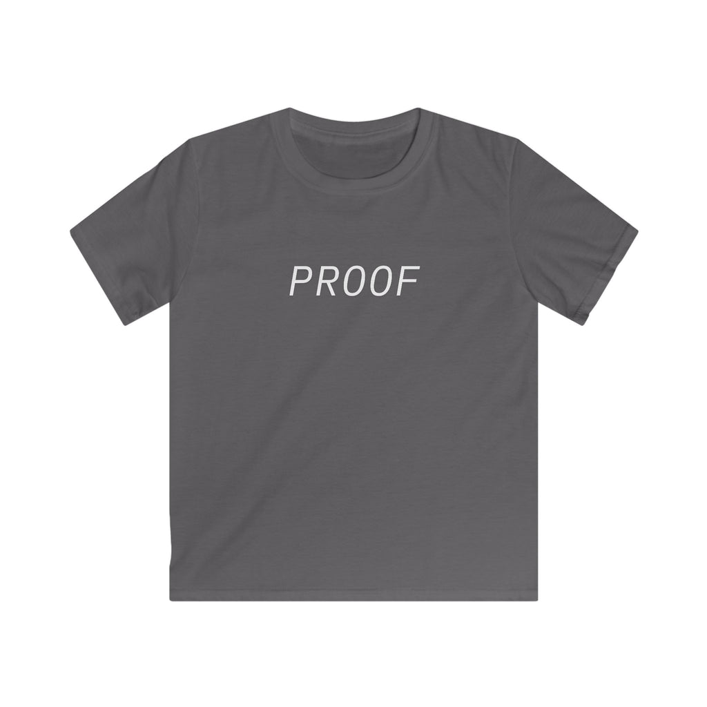 Kids 'PROOF' Soft Tee - Trendy Black T-Shirt for Young Trendsetters to Match Mom
