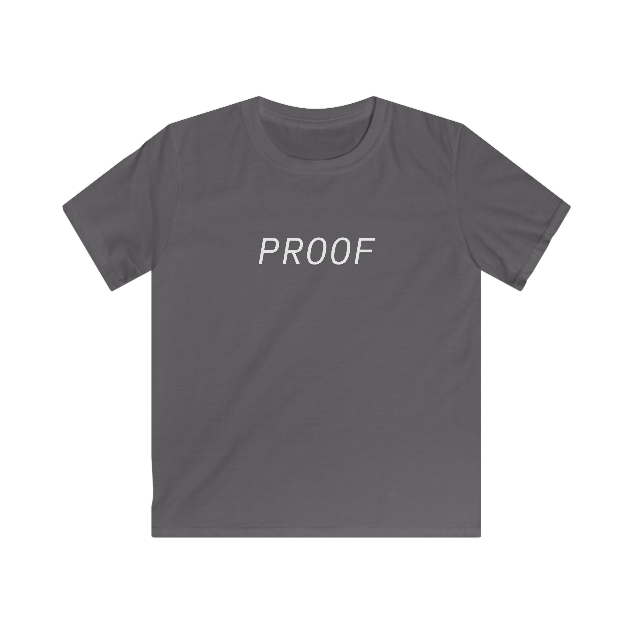 Kids 'PROOF' Soft Tee - Trendy Black T-Shirt for Young Trendsetters to Match Mom