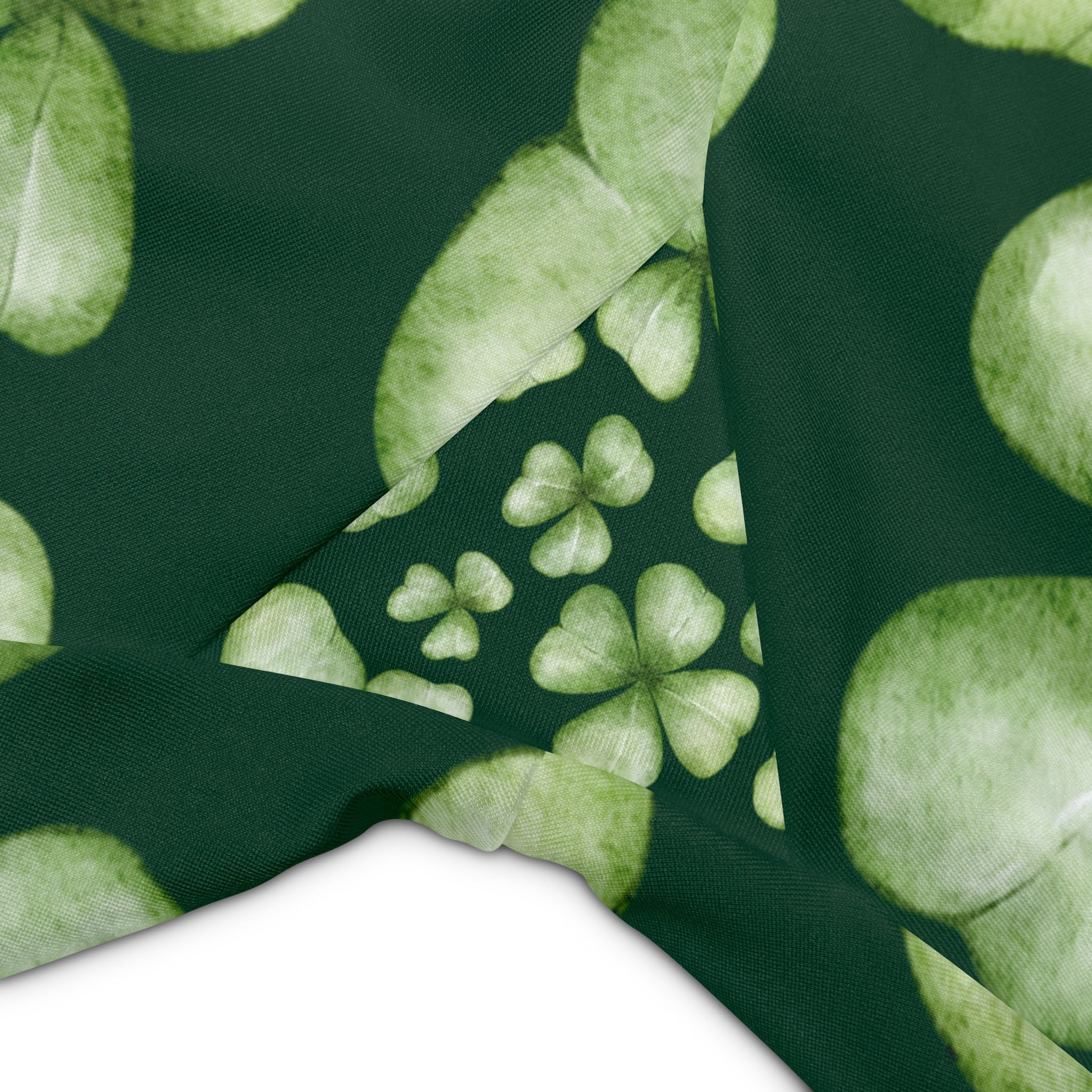 Shamrock Shorts Women's Workout Shorts with Shamrock Print for St. Patrick's Day Run