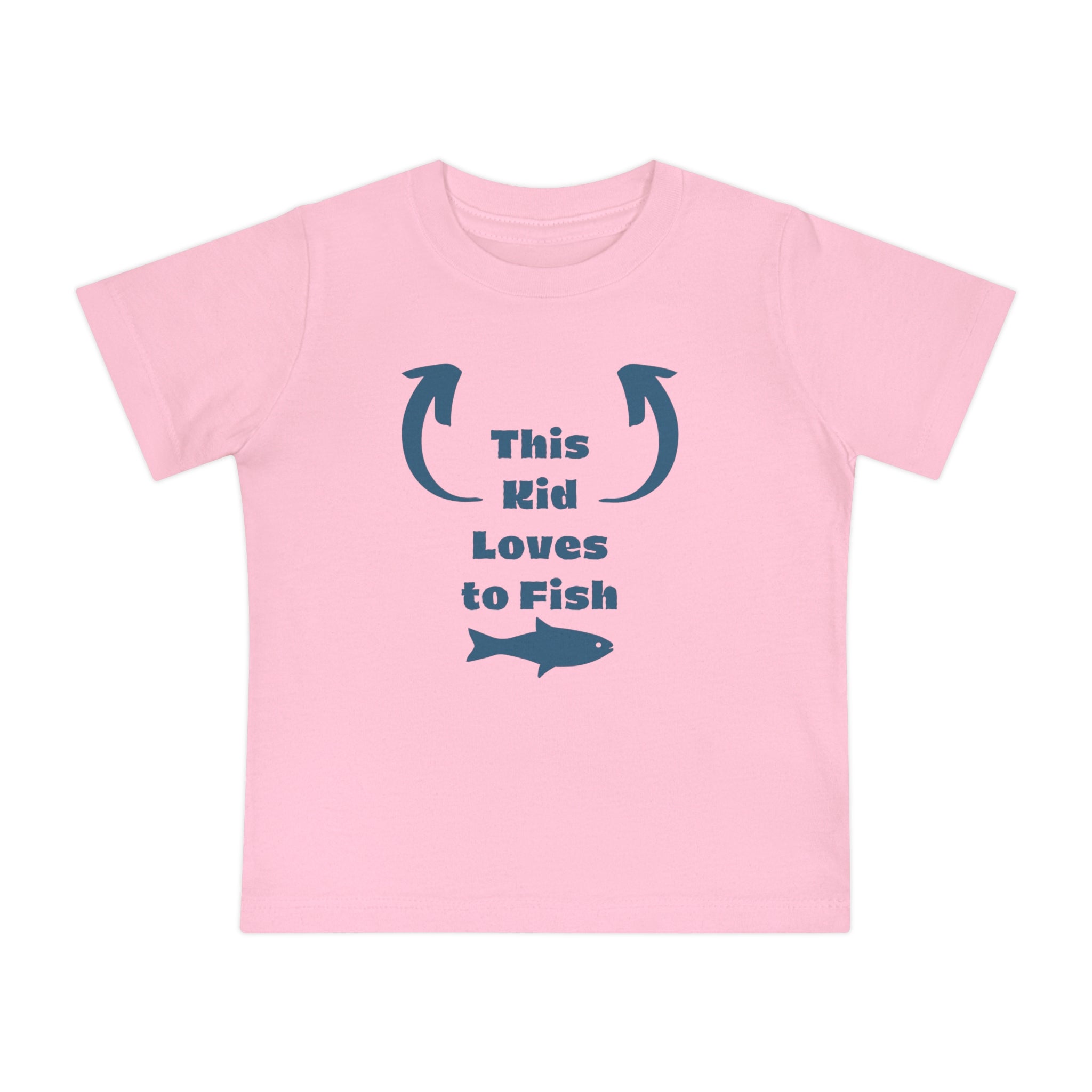Toddler Fishing Short Sleeve T Shirt Kids Fishing Gift