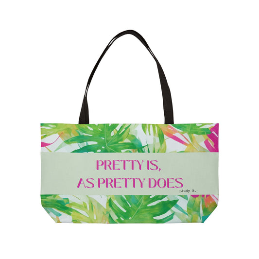 Vibrant Tropical Weekender Tote Bag - Perfect for Beach Days
