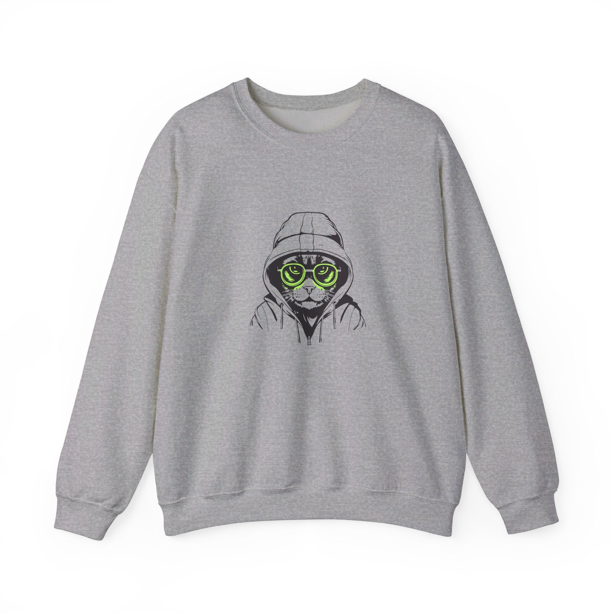 Unisex Heavy Blend™ Crewneck Cat Sweatshirt