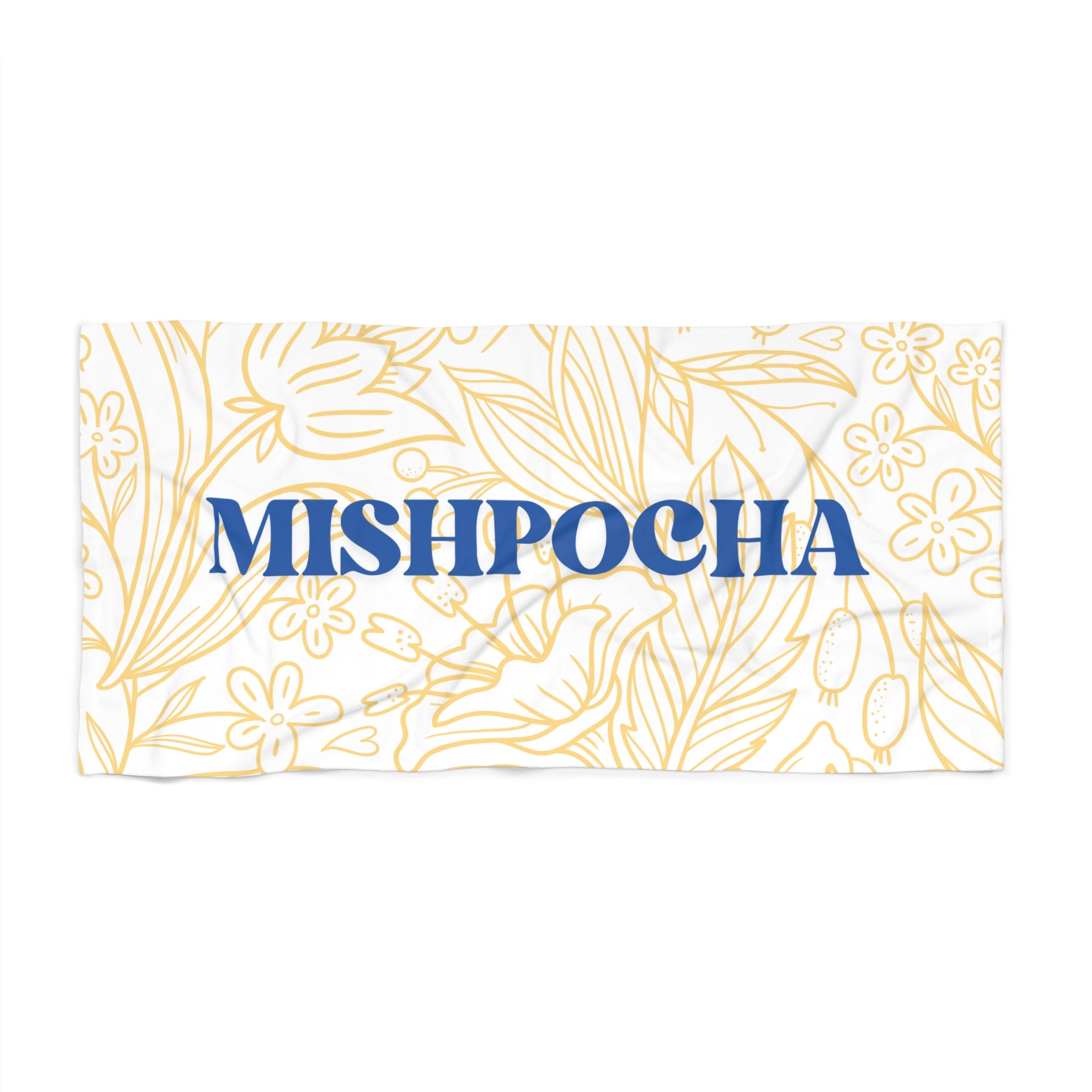 Mishpocha Beach Towel - Vibrant, Family-Themed Resort Towel for Summer Days, Poolside Relaxation, Beach Trips, Fun Jewish Gifts