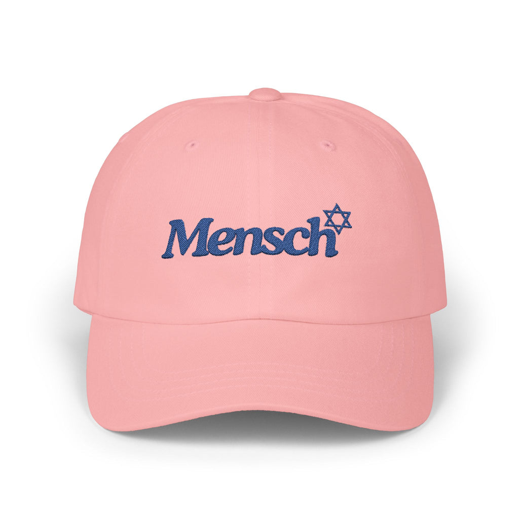 Mensch Hat Jewish Mensch Classic Baseball Cap for Mensch Embroidered Jewish Gift
