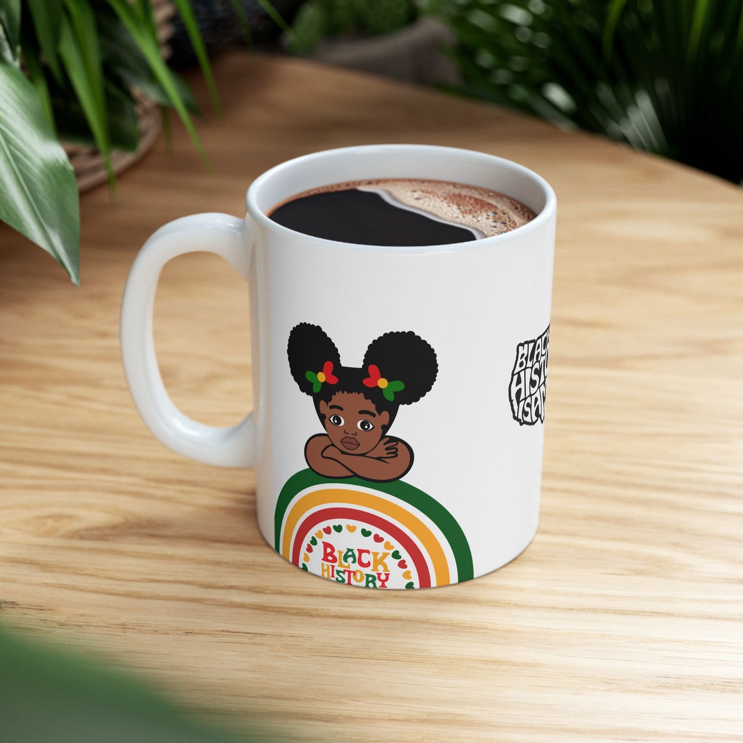 Black History Mug, Colorful 11oz 15oz Ceramic Coffee Cup, BPA Free and Lead Free, Dishwasher Safe, Microwave Safe, Customized Cup for Tea