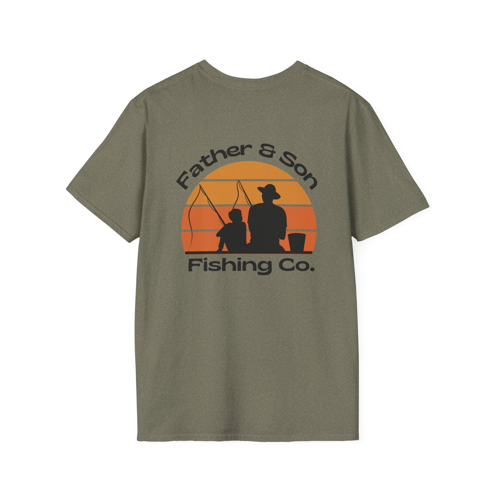 Father & Son Fishing Co. T-Shirt -T Shirt for Dads Fishing T Graphic Tee Gift for Dad
