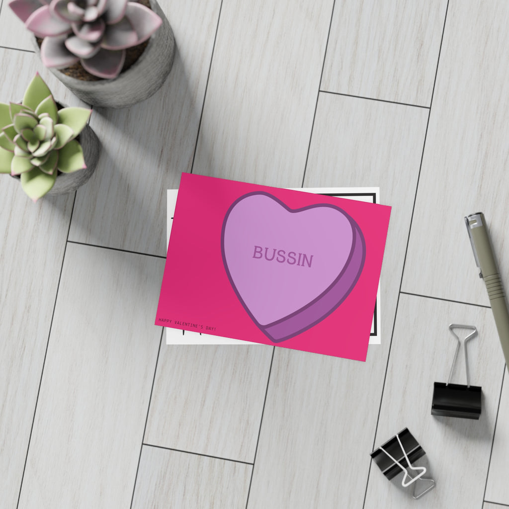Bussin Valentine's Day Card Packs Valentine's Student Card Bundles (envelopes included)