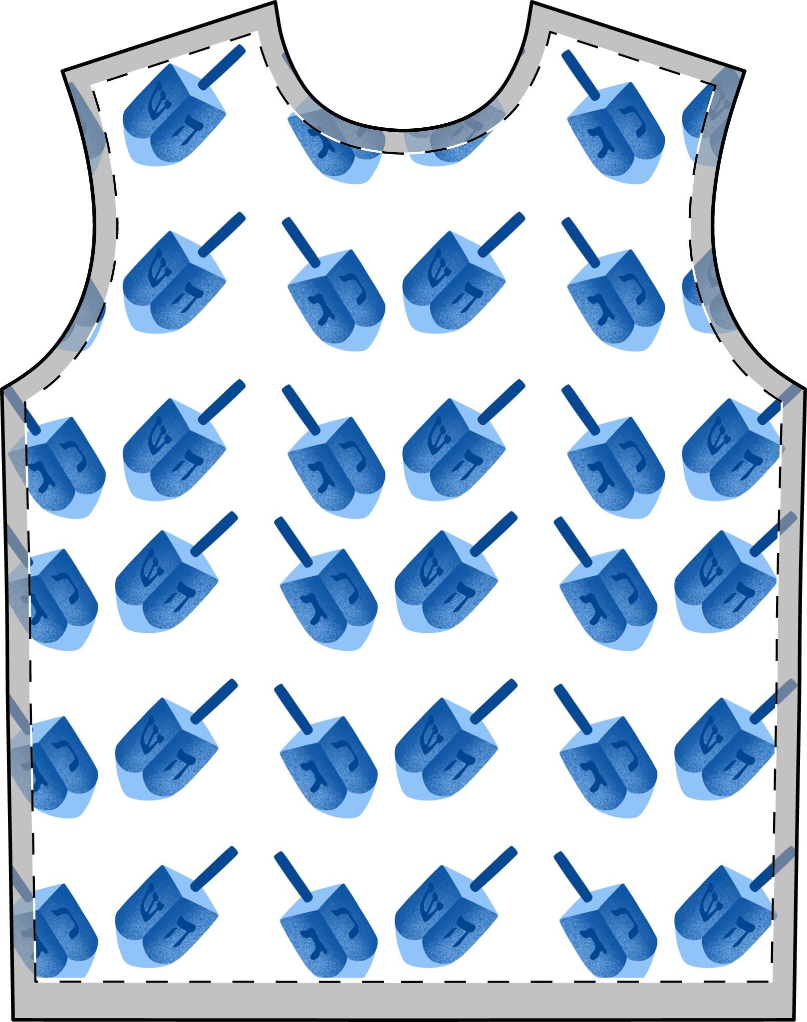 Spin My Dreidel Adult Hanukkah Pajama Set