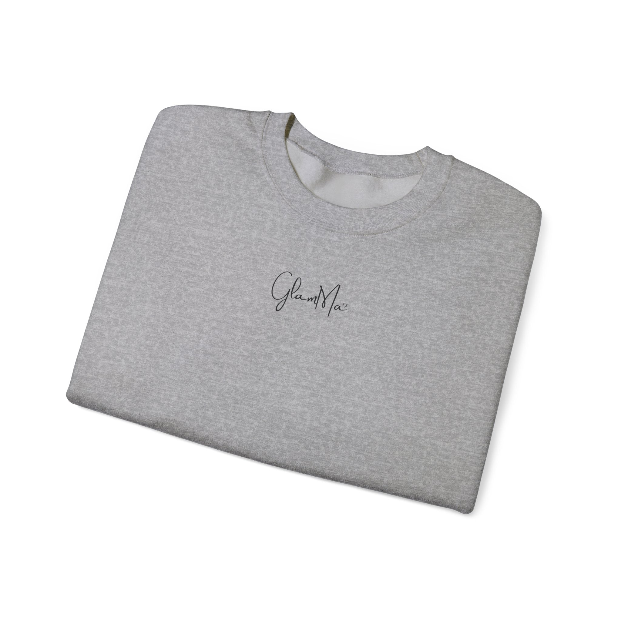 GlamMa Glamorous Jewish Grandmother Crewneck Sweatshirt with Star of David and Grandkid(s) Names - Custom Gift for Glam-Ma