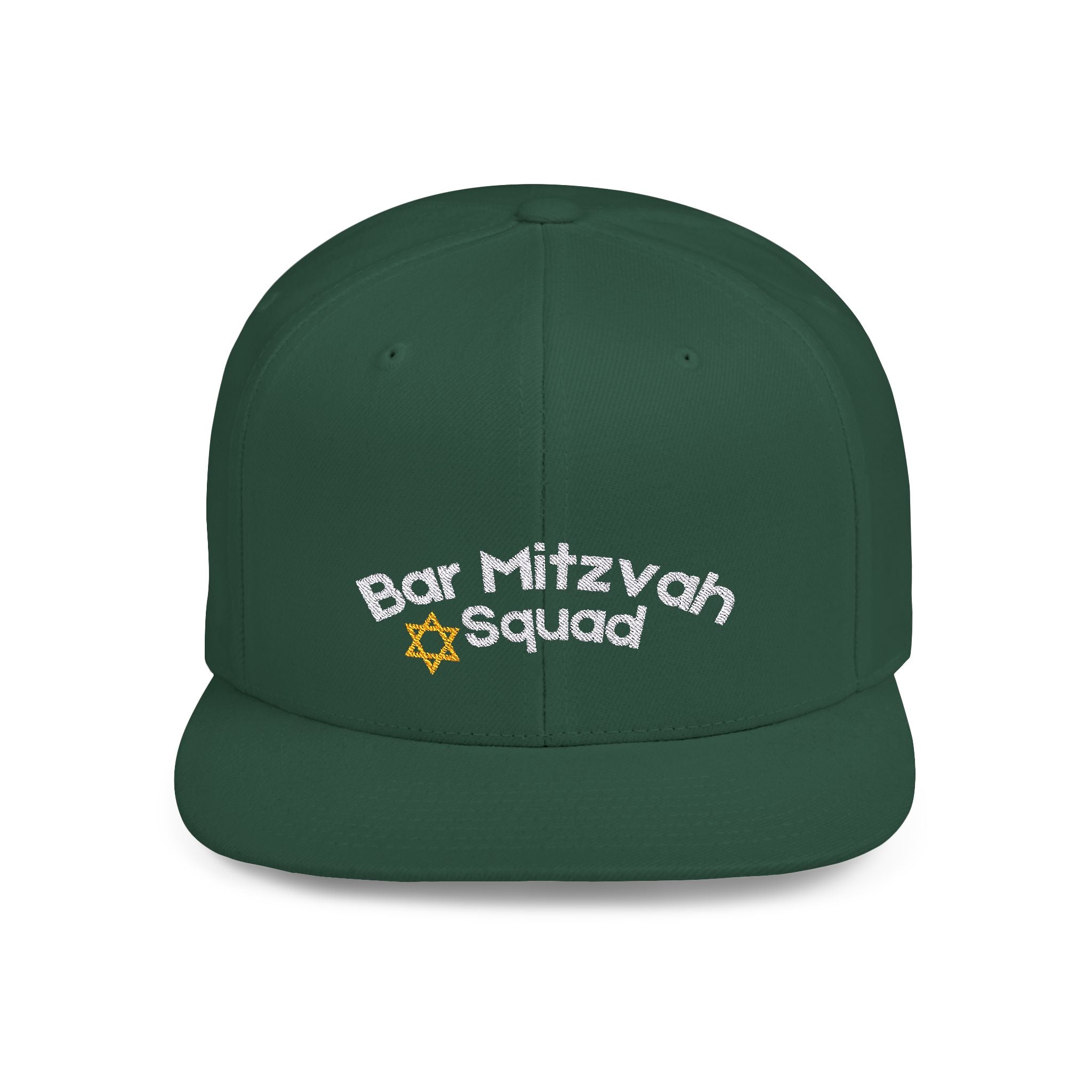 Bar Mitzvah Squad Flat Bill Snapback Bar Mitzvah Hat