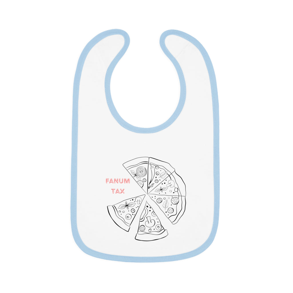 Fanum Tax Baby Contrast Trim Jersey Bib