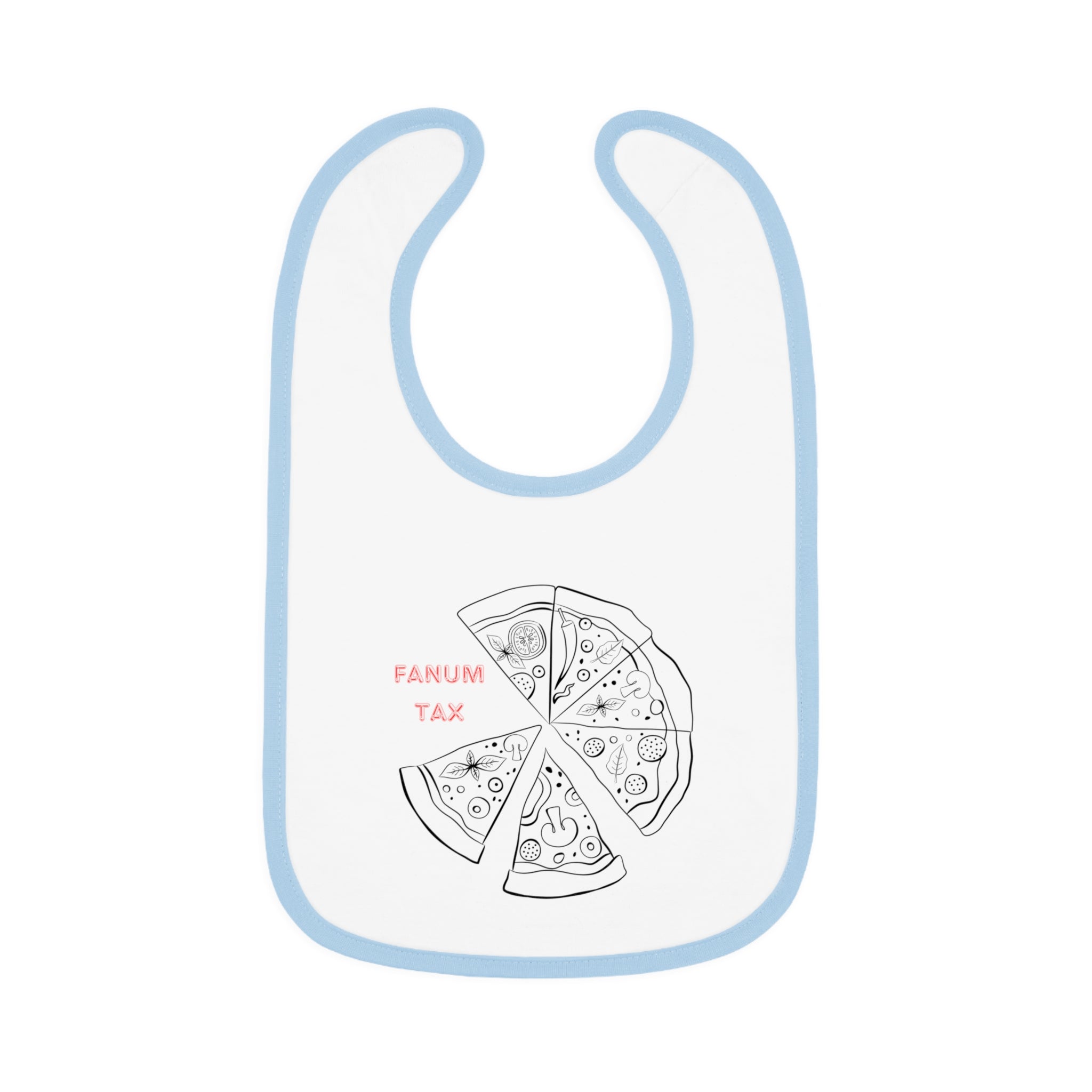 Fanum Tax Baby Contrast Trim Jersey Bib