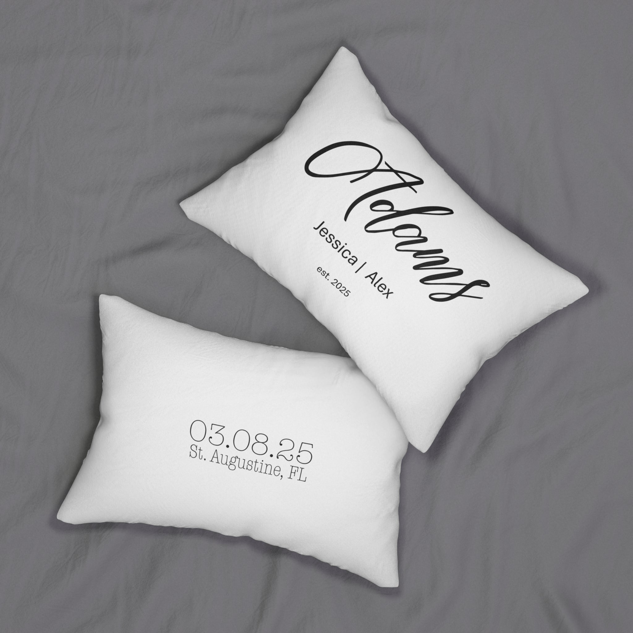 Personalized Throw Pillow, Wedding Date, Anniversary Date Wedding Anniversary Gift