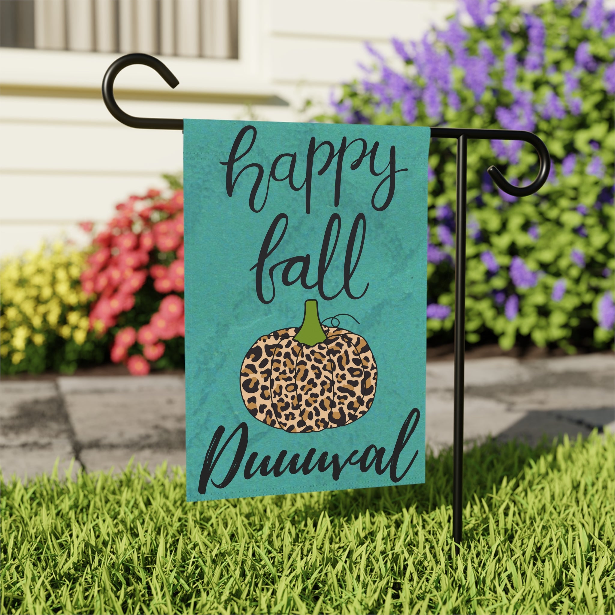 Happy Fall Duuuval Garden Flag 12 x 18 inches Jacksonville Welcome Flag