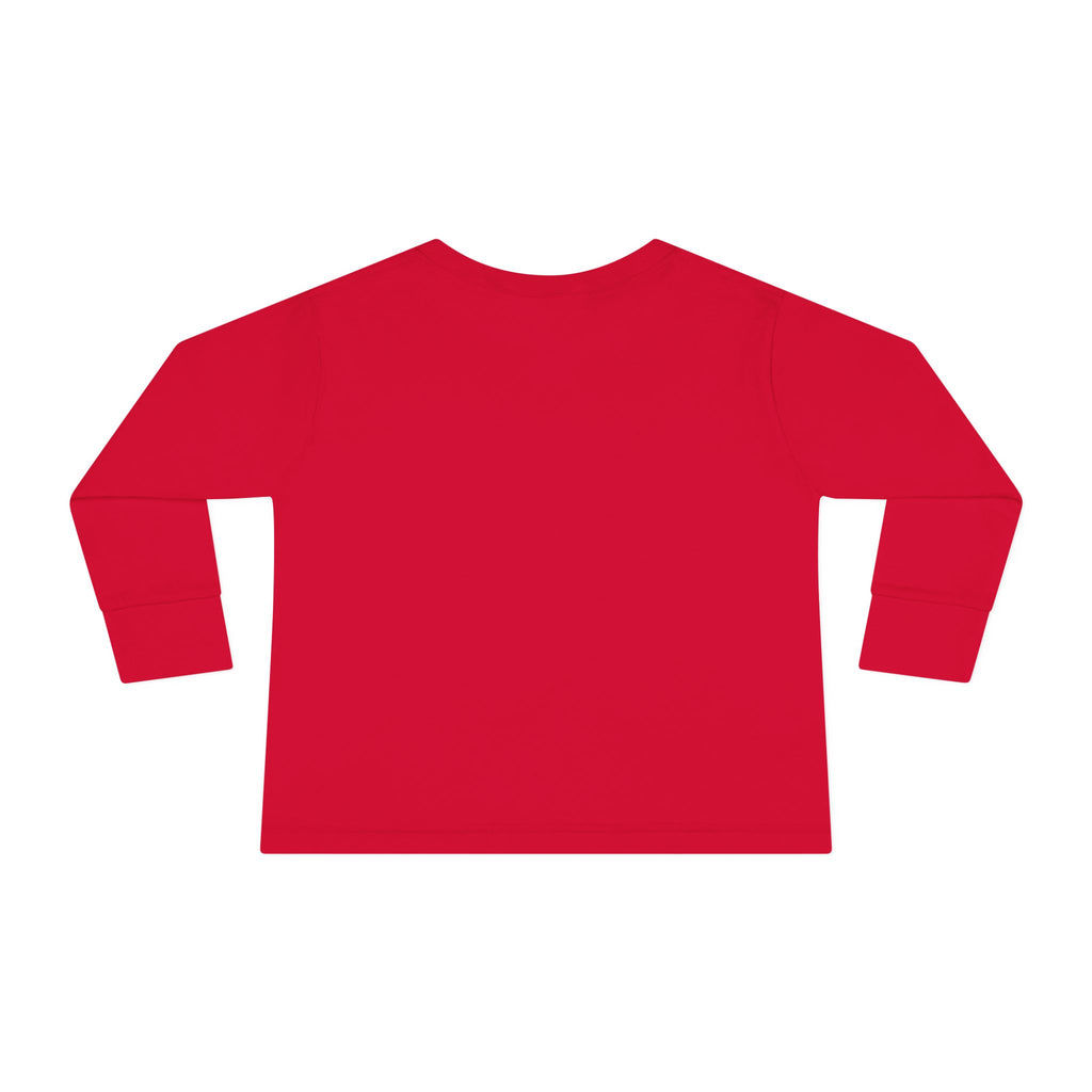 Bob Ross Inspired Toddler Long Sleeve Tee - Happy Little Mistakes Graphic Tee