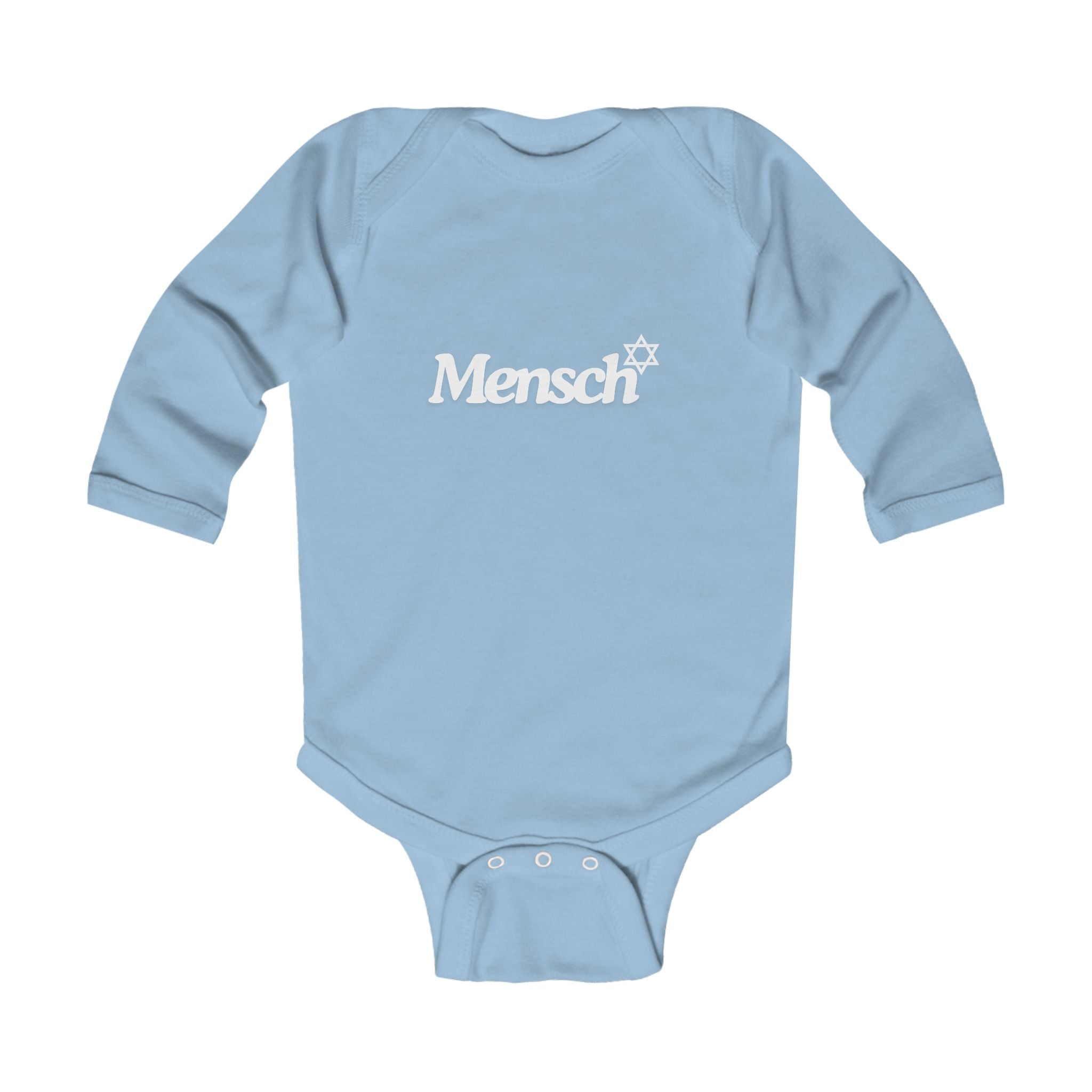 Mini Mensch Onesie Long Sleeve Mensch Onesie, Jewish Baby Gift