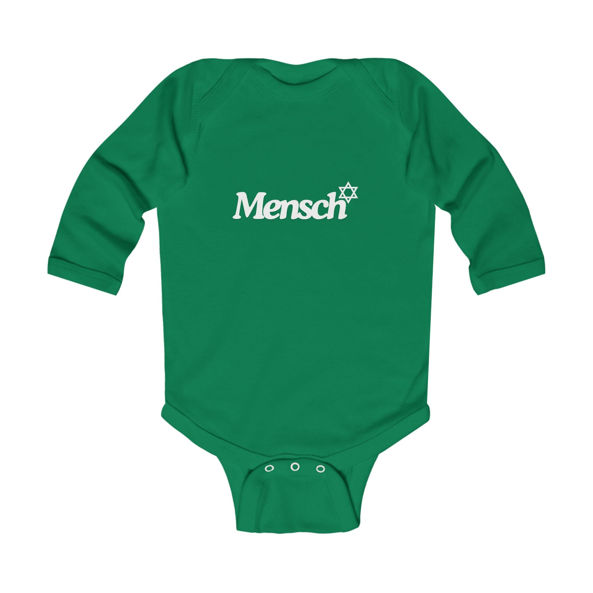 Mini Mensch Onesie Long Sleeve Mensch Onesie, Jewish Baby Gift