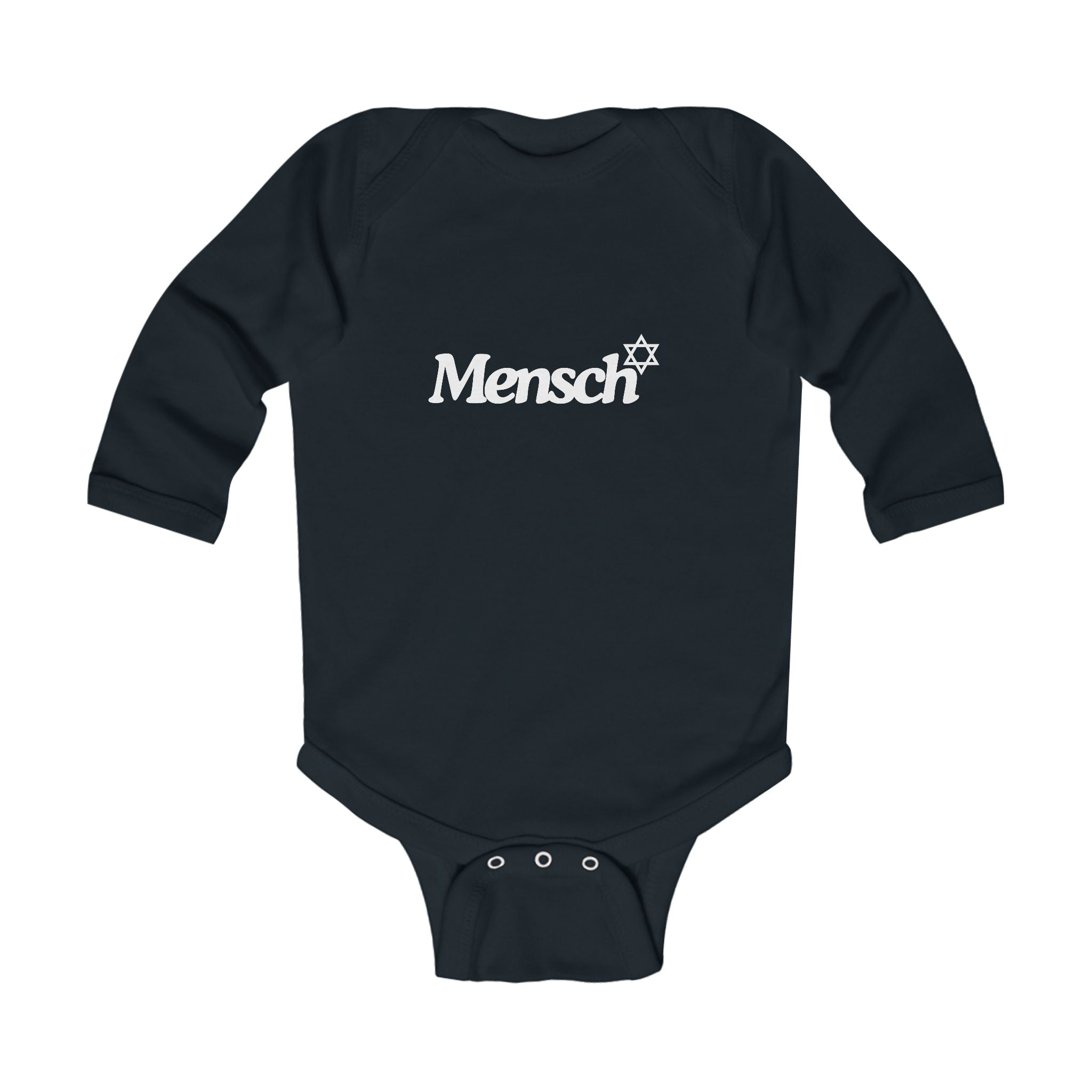 Mini Mensch Onesie Long Sleeve Mensch Onesie, Jewish Baby Gift
