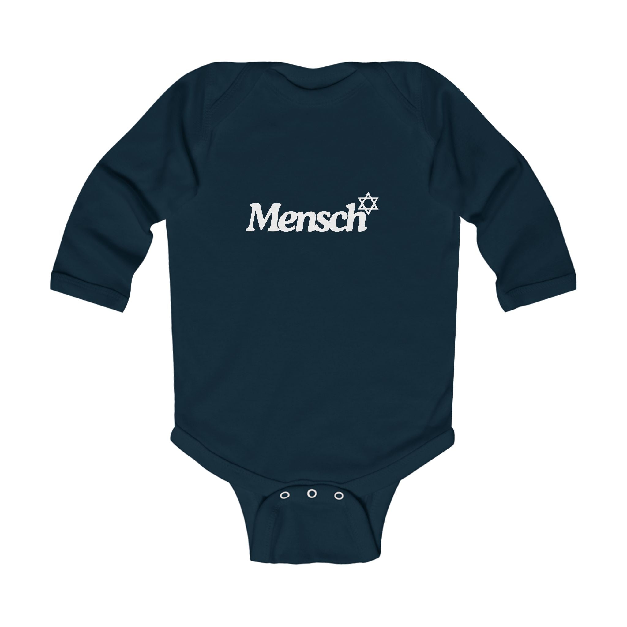 Mini Mensch Onesie Long Sleeve Mensch Onesie, Jewish Baby Gift