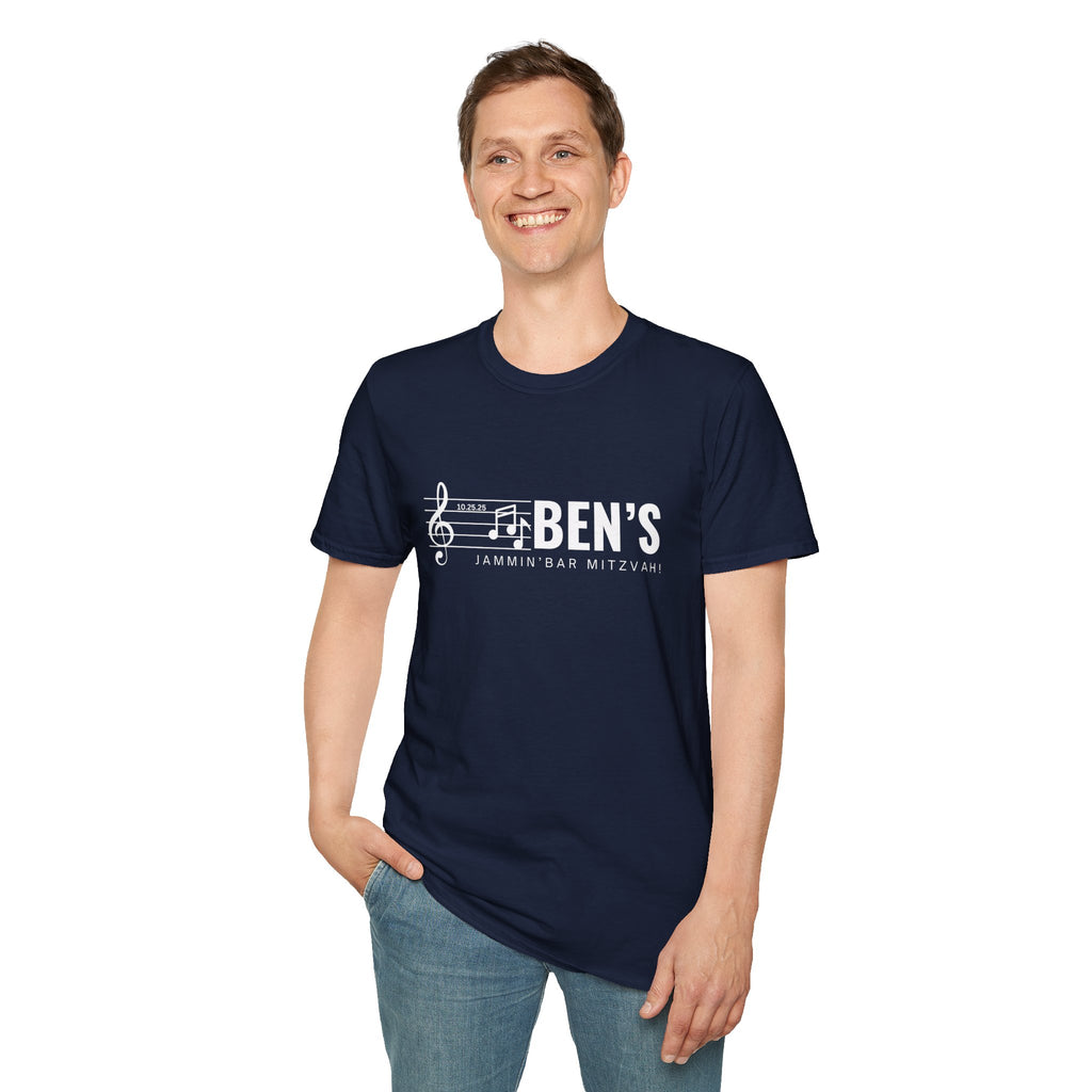Custom Bar Mitzvah (Ben) Unisex Softstyle T-Shirt