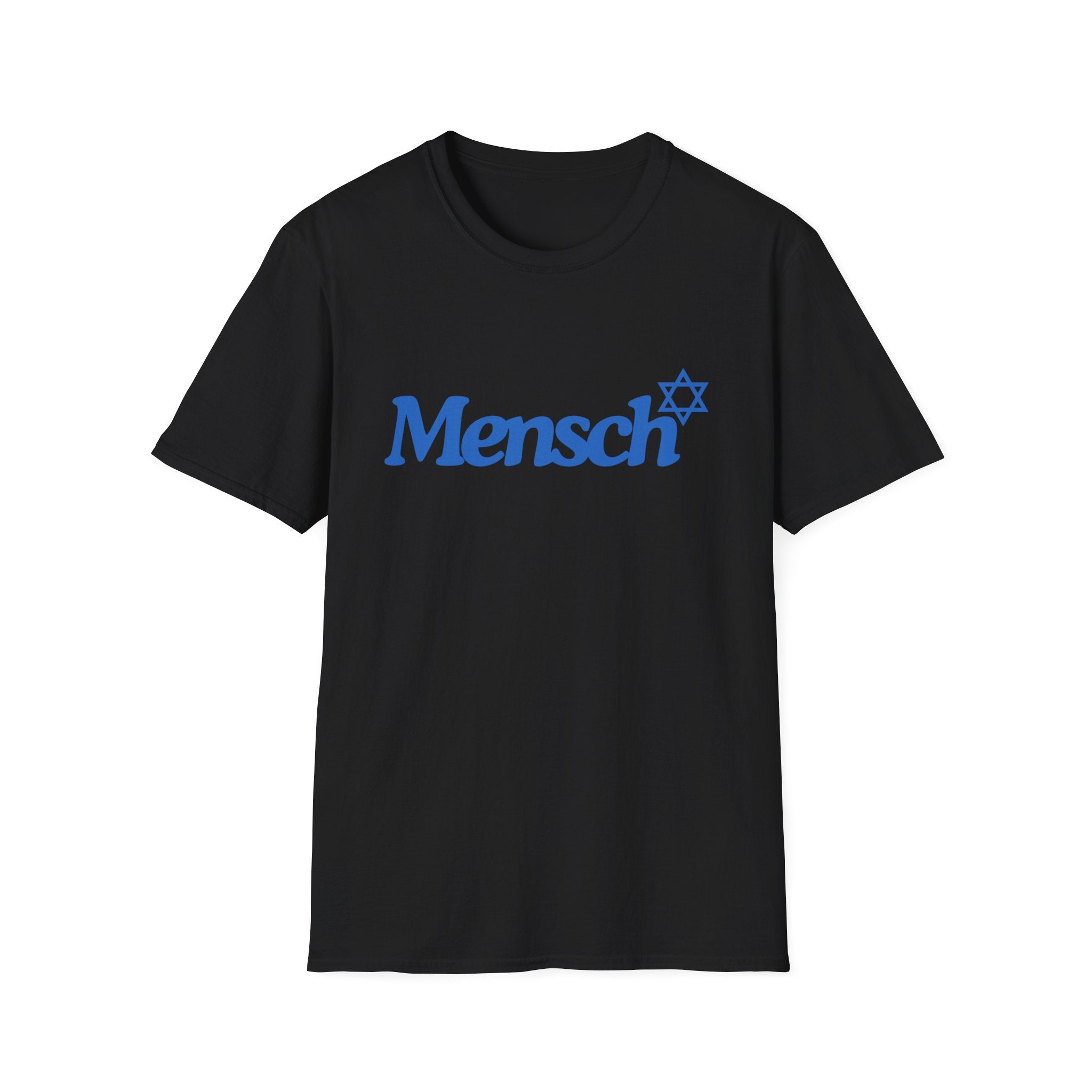 Mensch T-Shirt with Mensch and Star of David for a Mensch Shirt
