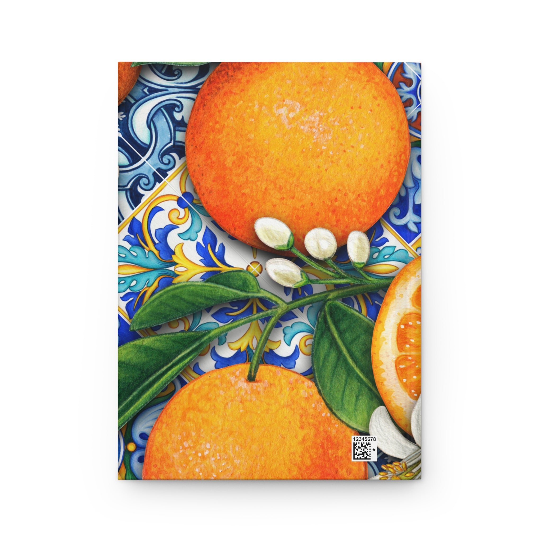 Hardcover Journal, Citrus Orange Notebook, Lined Journal for Writing, Matte Journal 5.75x8 inch notebook
