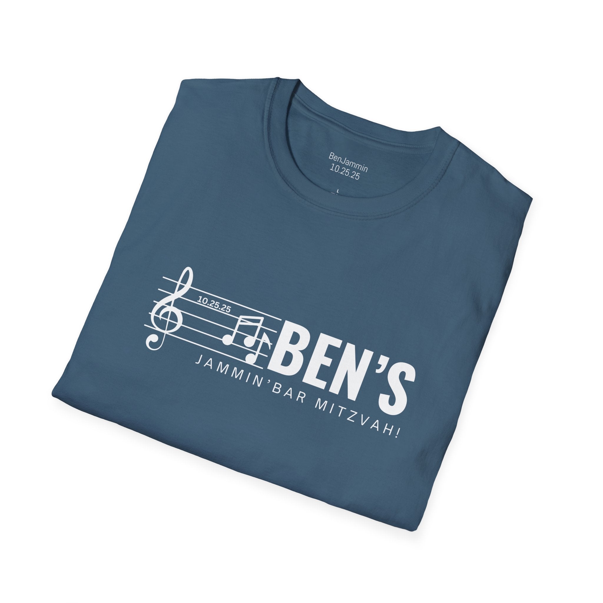 Custom Bar Mitzvah (Ben) Unisex Softstyle T-Shirt