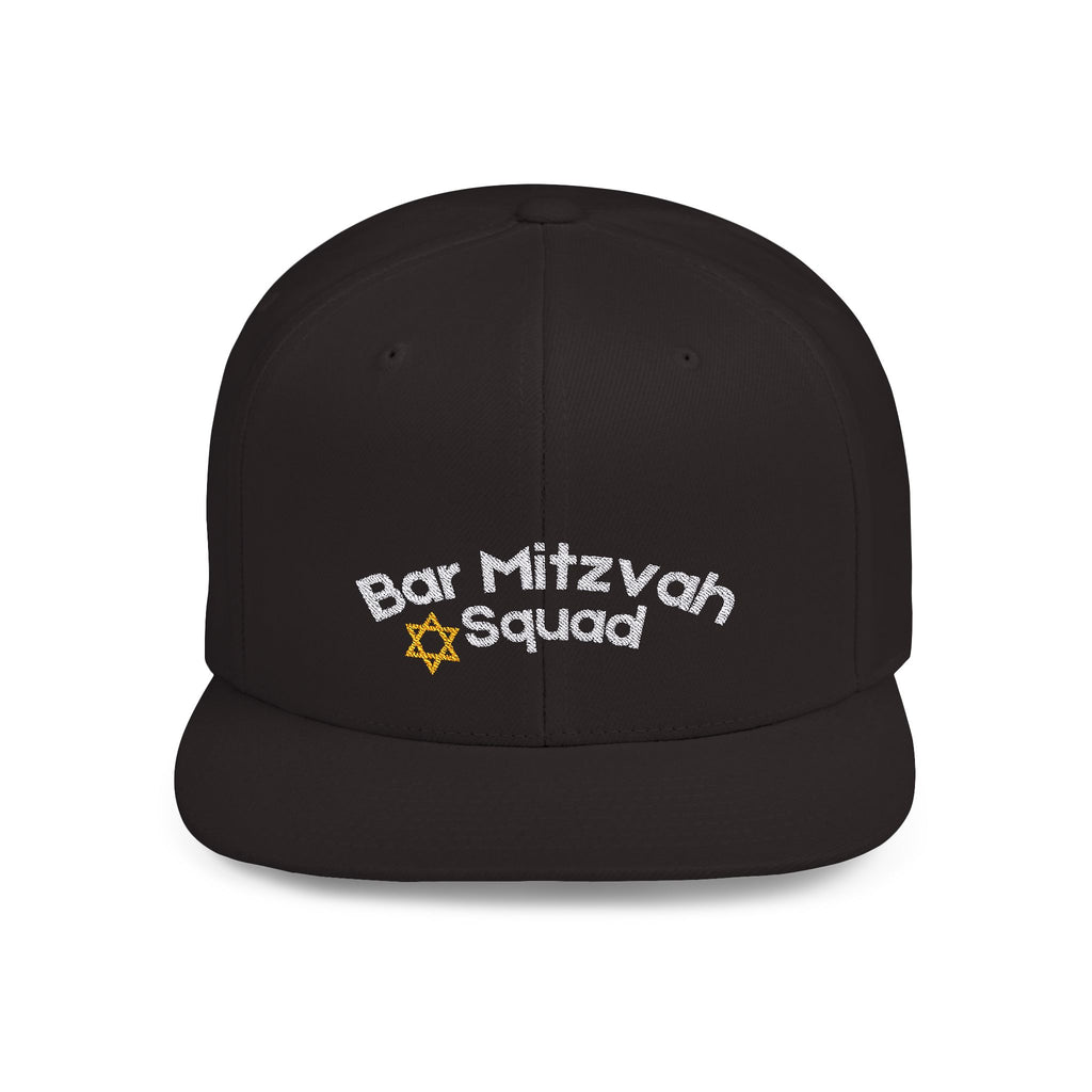 Bar Mitzvah Squad Flat Bill Snapback Bar Mitzvah Hat