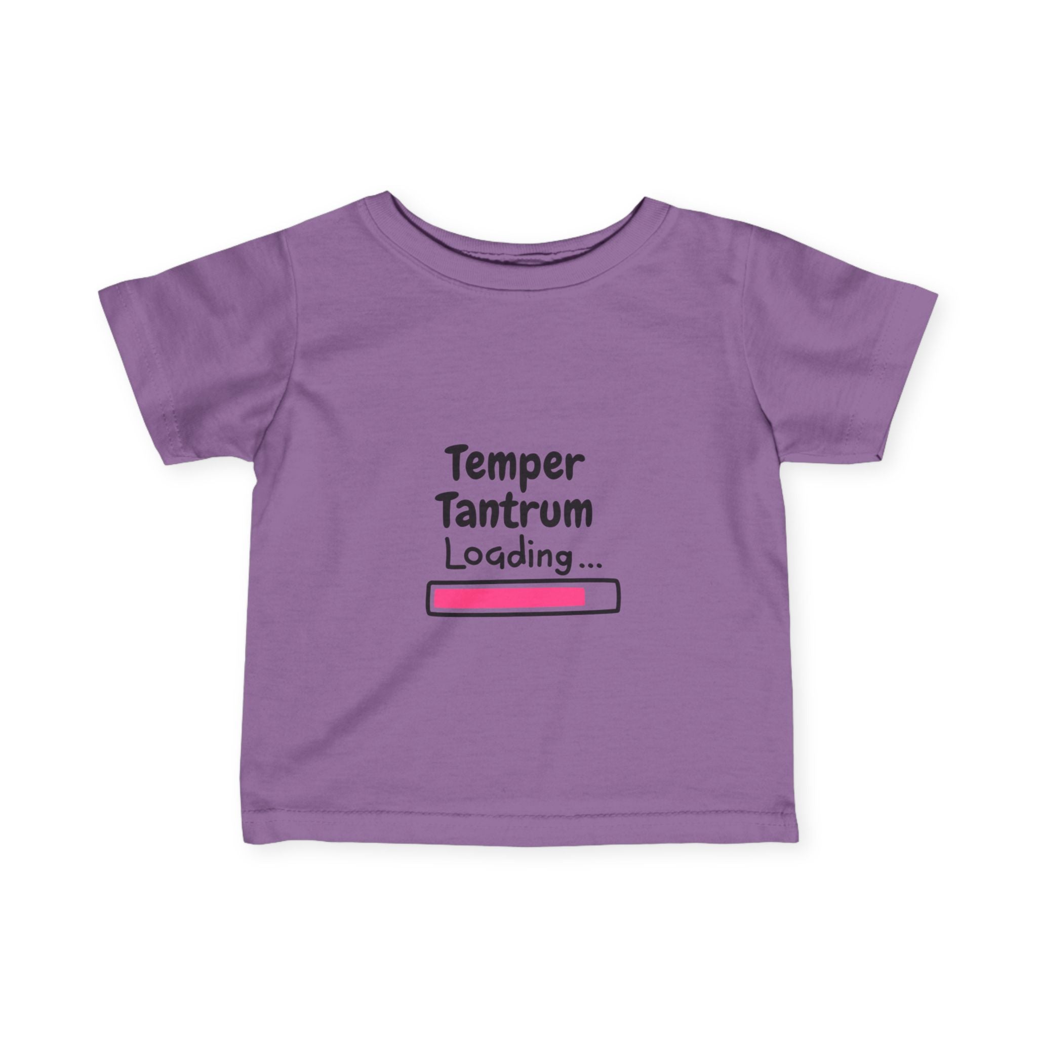 Temper Tantrum Loading Girl Tee Funny Infant Tee - "Temper Tantrum Loading" - Cute Baby Shirt, Toddler Humor, Baby Shower Gift