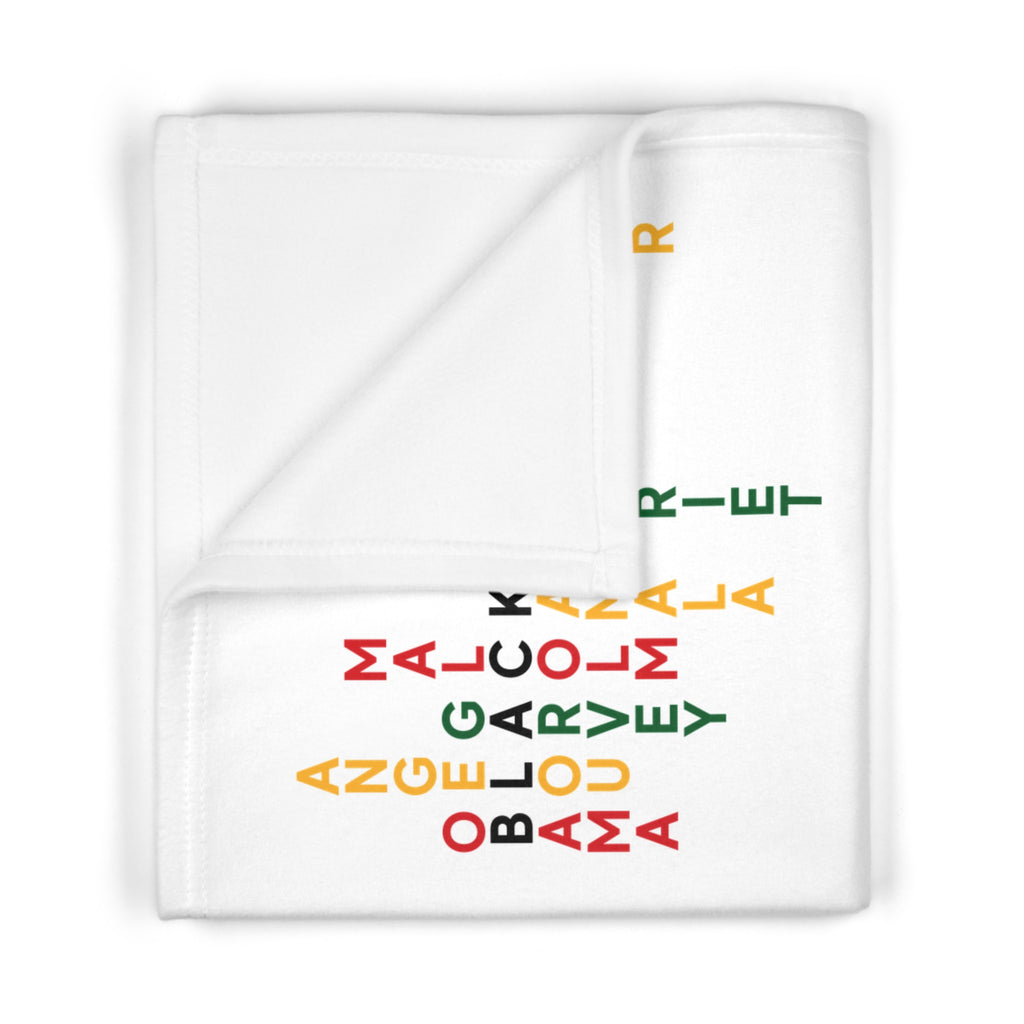 Black HIstory Baby Blanket Soft Fleece Baby Blanket Celebrate Black History Baby Blanket
