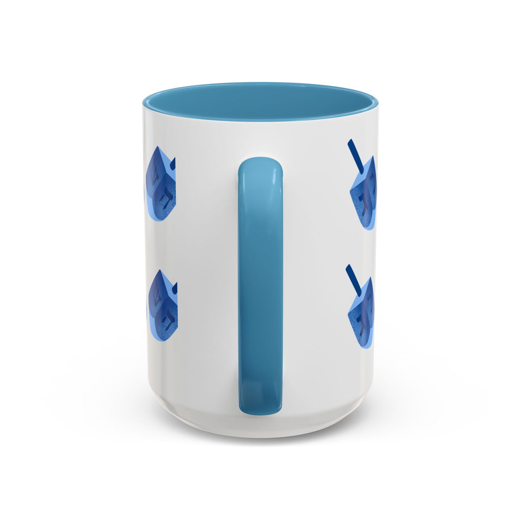 Dreidels Hanukkah Mug 15 oz