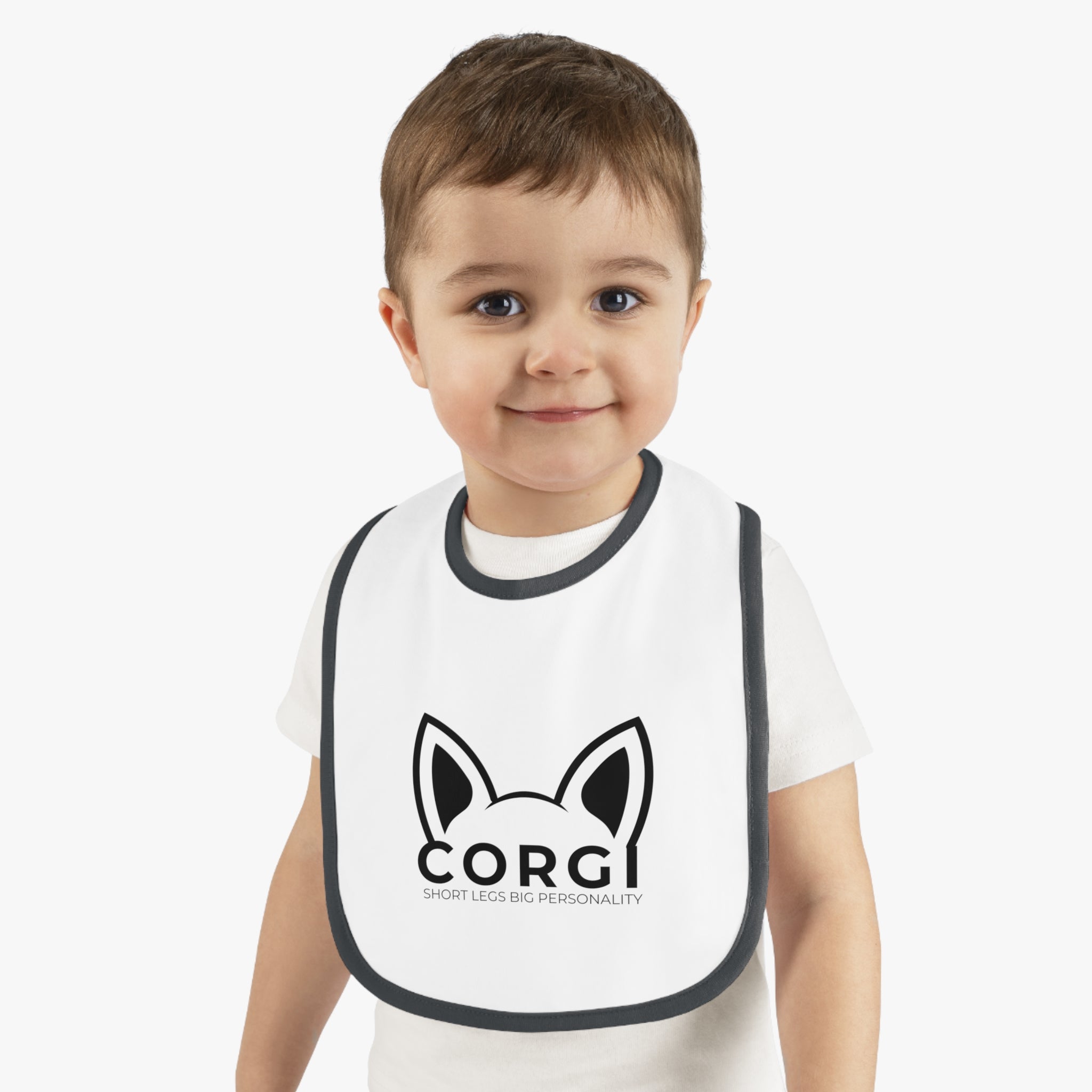 Corgi Baby Bib Corgi Gift for Corgi Lover Baby Gift Baby Bib with Corgi Jersey Bib
