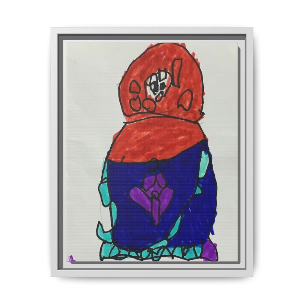 Matryoshka Doll, Babushka Dolls, Russian Nesting Dolls Matte Canvas, Framed (Multi-color)