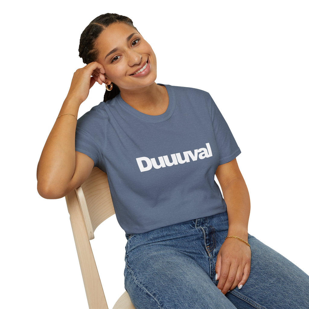 Duuuval Soft Tee with White Lettering Duval Show Your Love of the 904 in the Duuuval T-Shirt