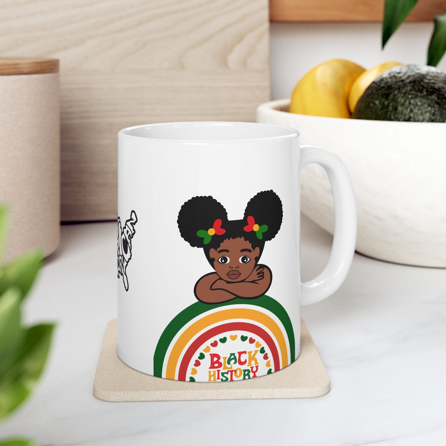 Black History Mug, Colorful 11oz 15oz Ceramic Coffee Cup, BPA Free and Lead Free, Dishwasher Safe, Microwave Safe, Customized Cup for Tea