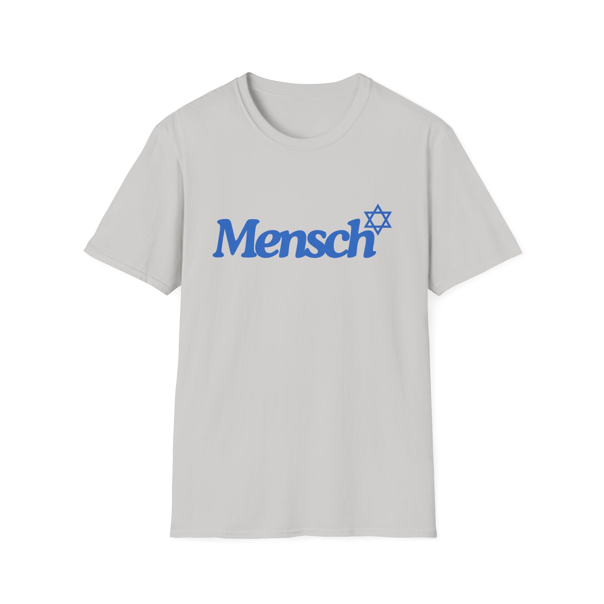 Mensch T-Shirt with Mensch and Star of David for a Mensch Shirt
