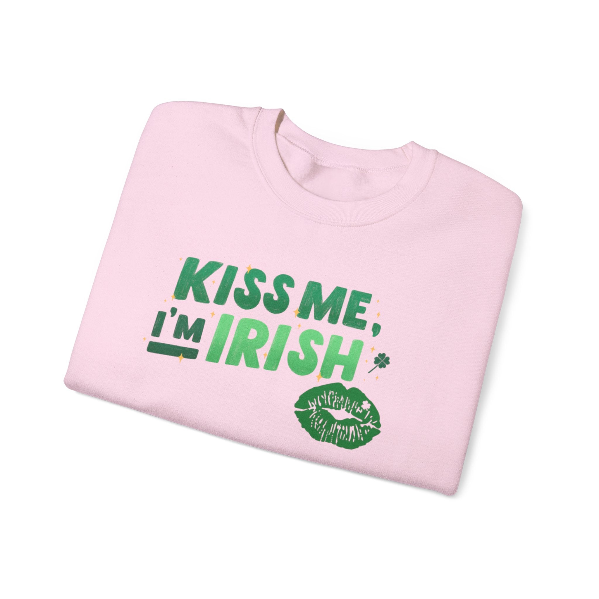 Kiss Me, I'm Irish Sweatshirt - Unisex St. Patrick's Day Crewneck