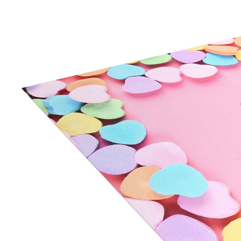 Candy Hearts Valentines Cards for Kids School Valentines Postcard Bundles (envelopes included)