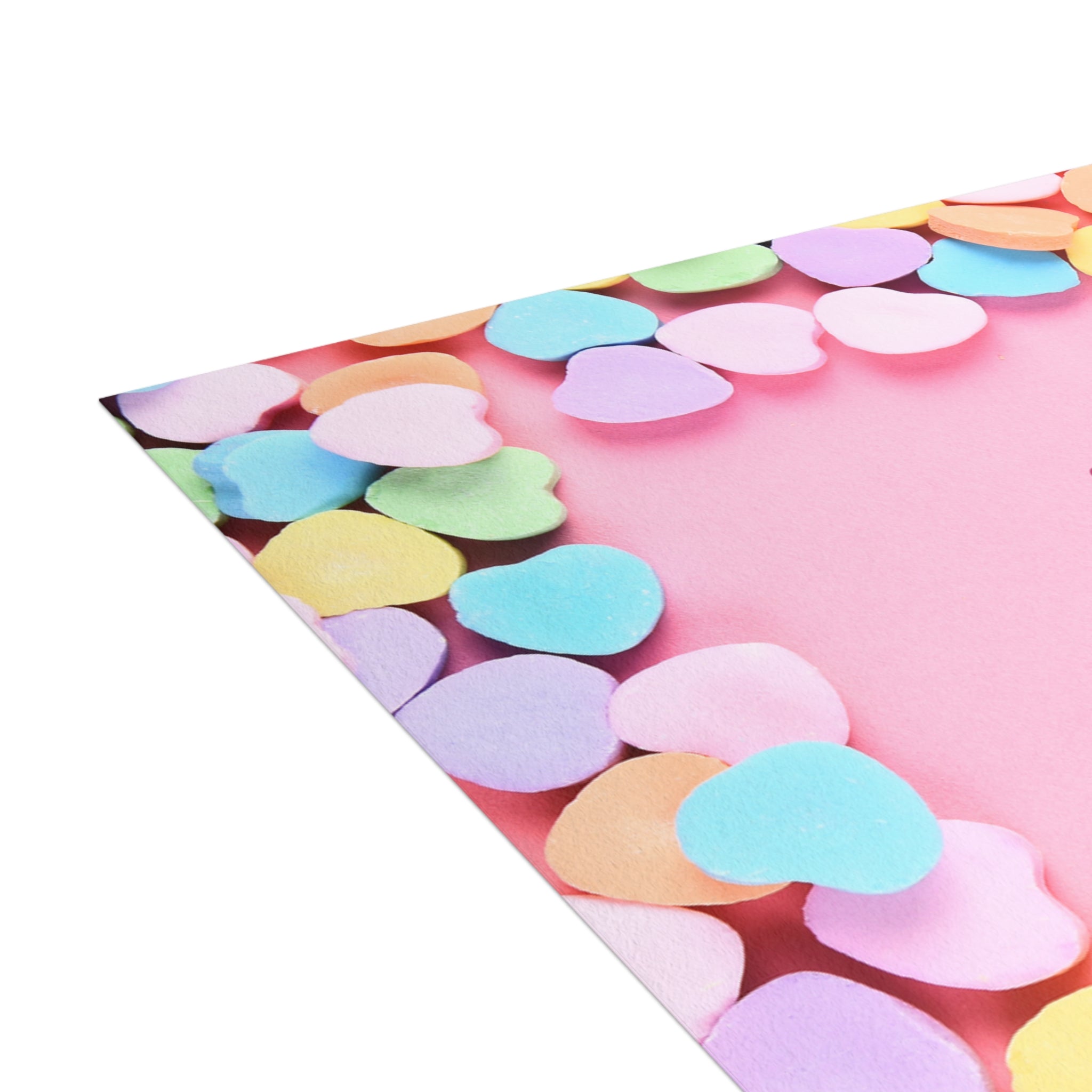 Candy Hearts Valentines Cards for Kids School Valentines Postcard Bundles (envelopes included)