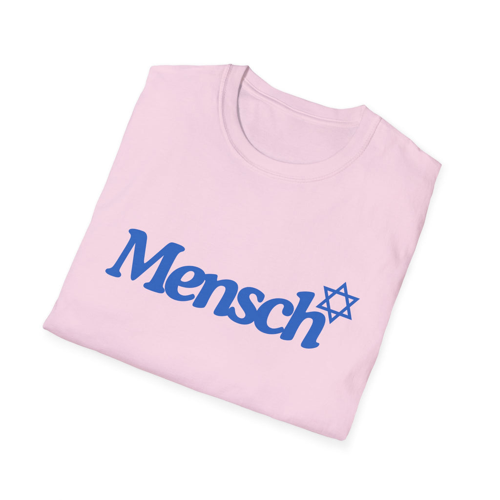 Mensch T-Shirt with Mensch and Star of David for a Mensch Shirt