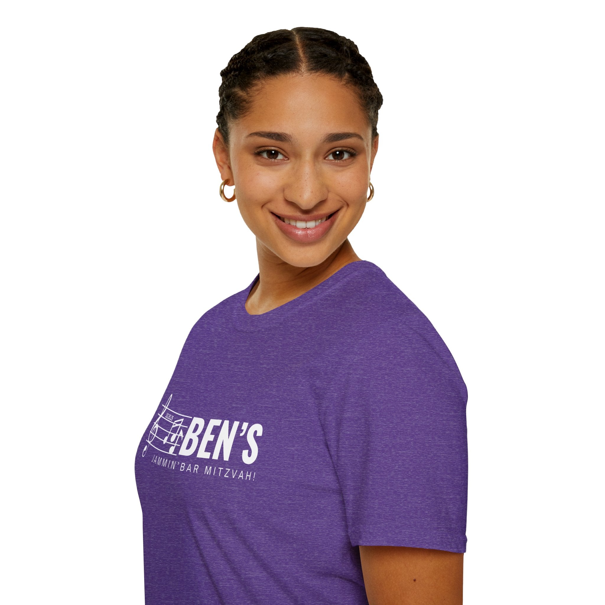 Custom Bar Mitzvah (Ben) Unisex Softstyle T-Shirt