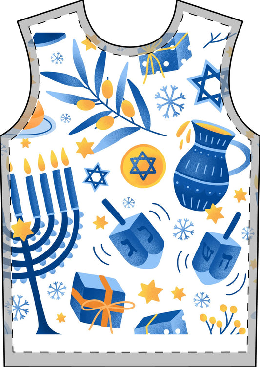 Bubbe's Design adult Hanukkah Pajama Set Chanukah Pajamas for Adults