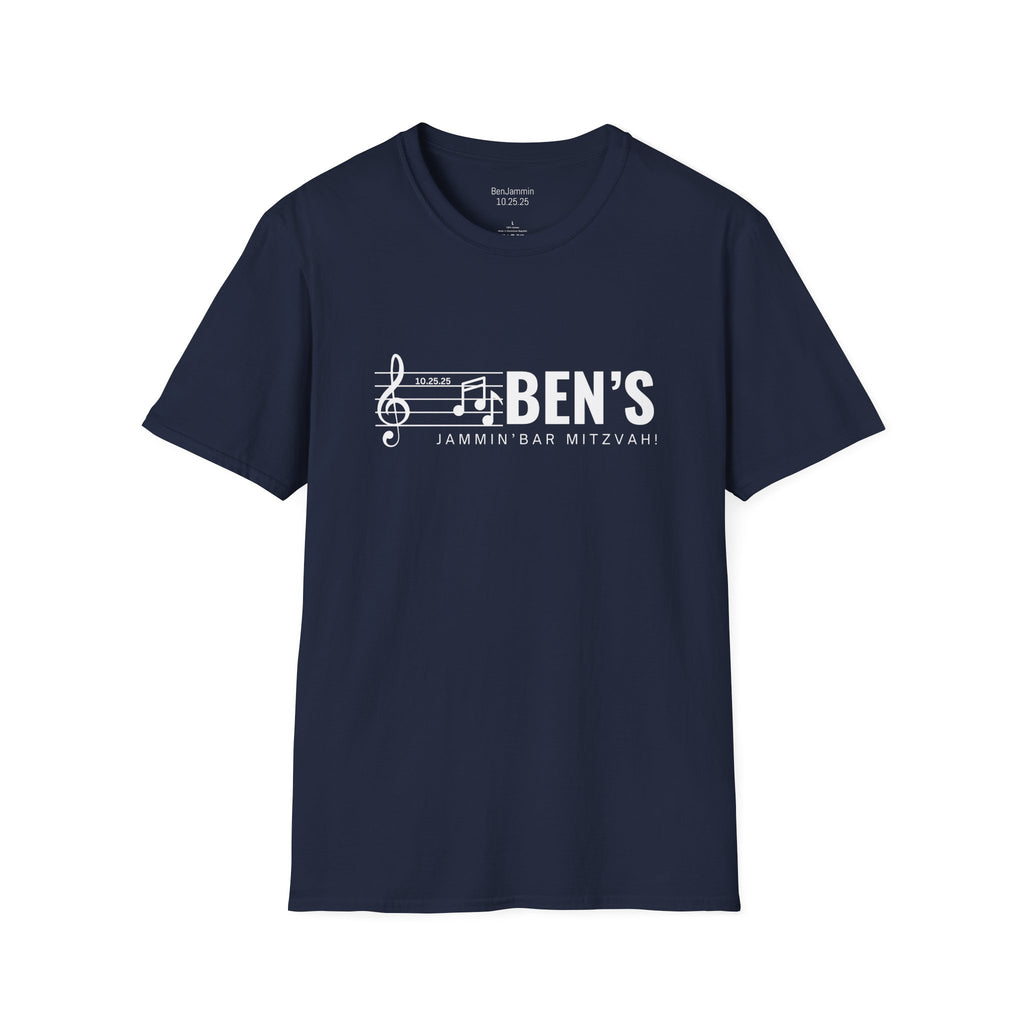 Custom Bar Mitzvah (Ben) Unisex Softstyle T-Shirt